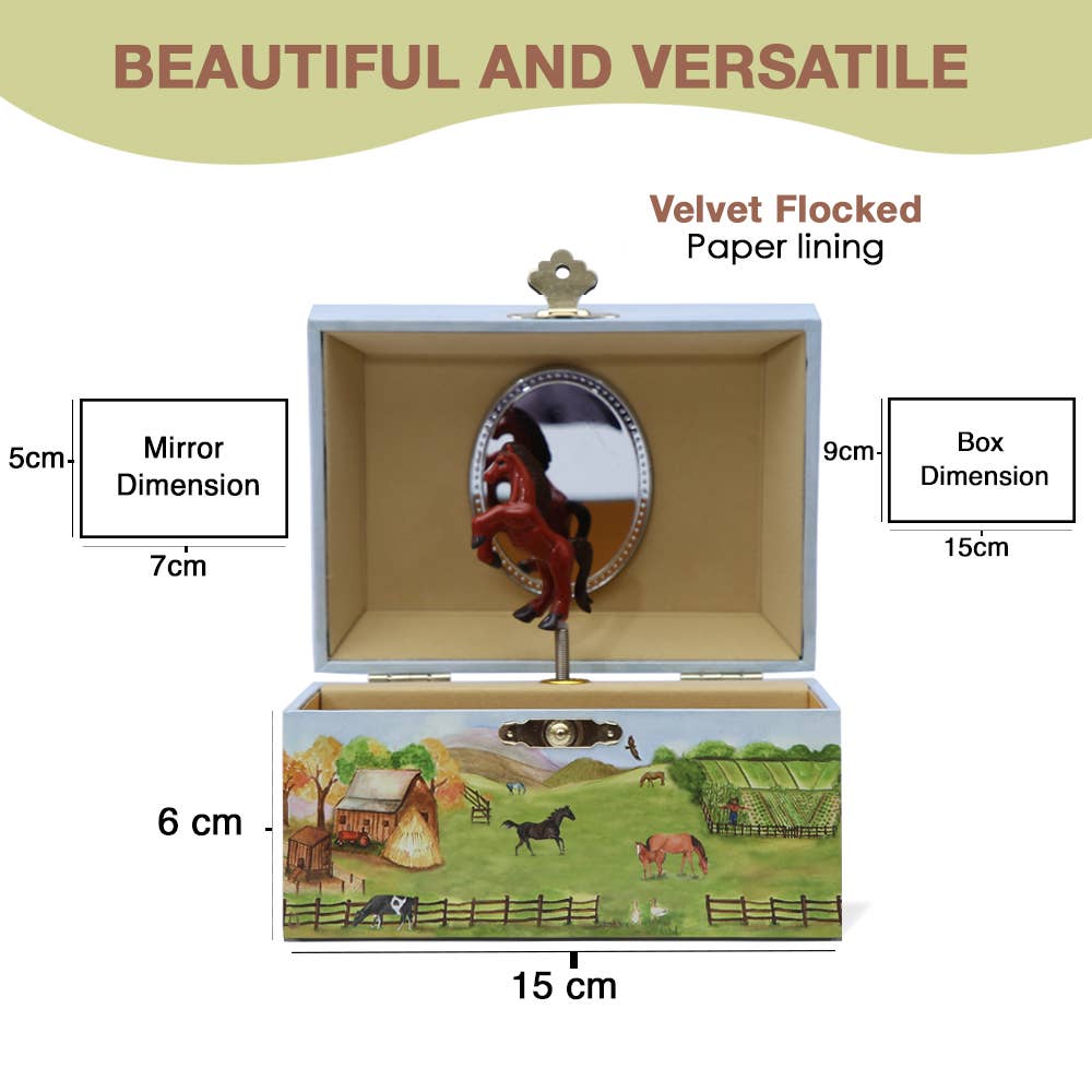 Country Horse Jewelry Box