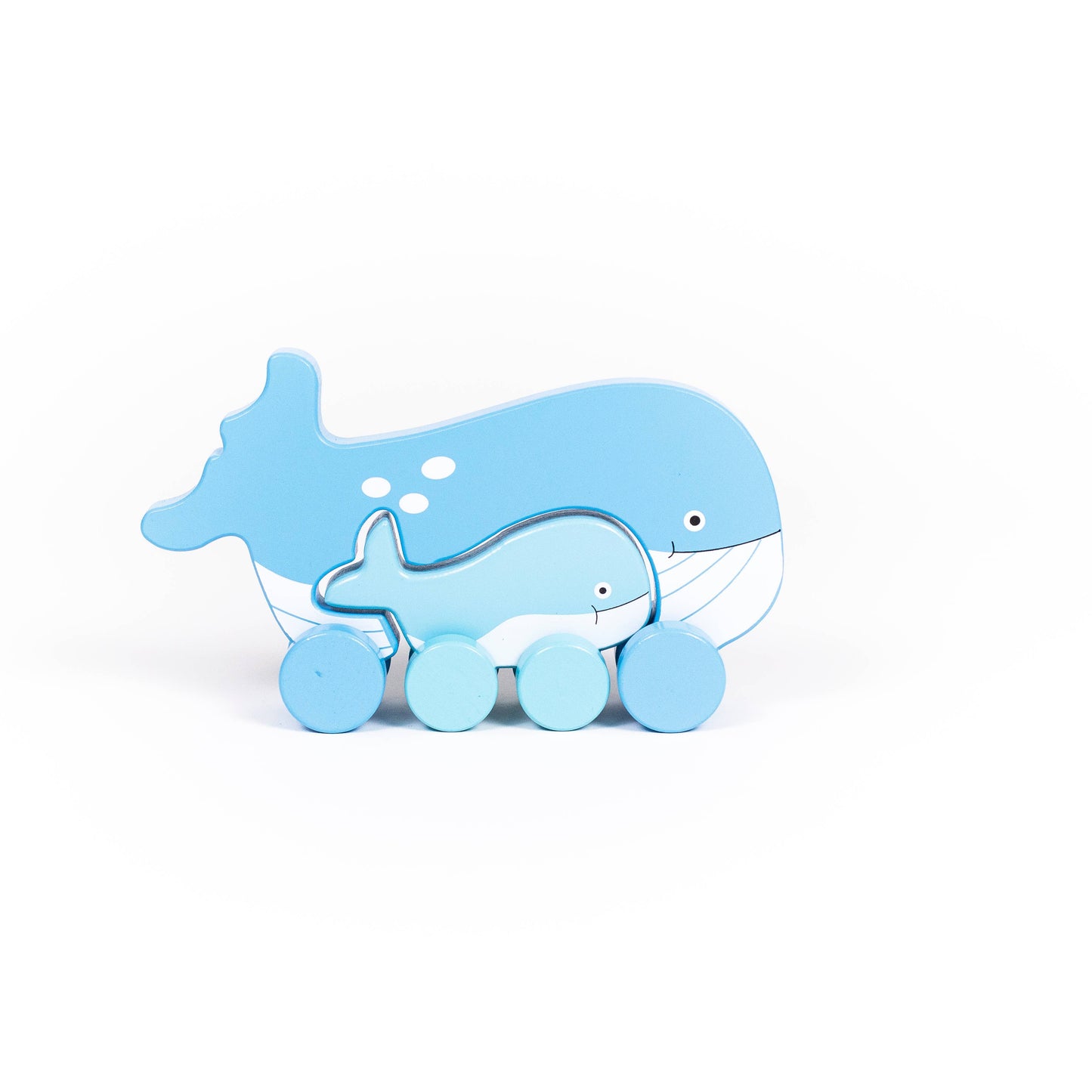 Whale Big & Little Wooden Roller