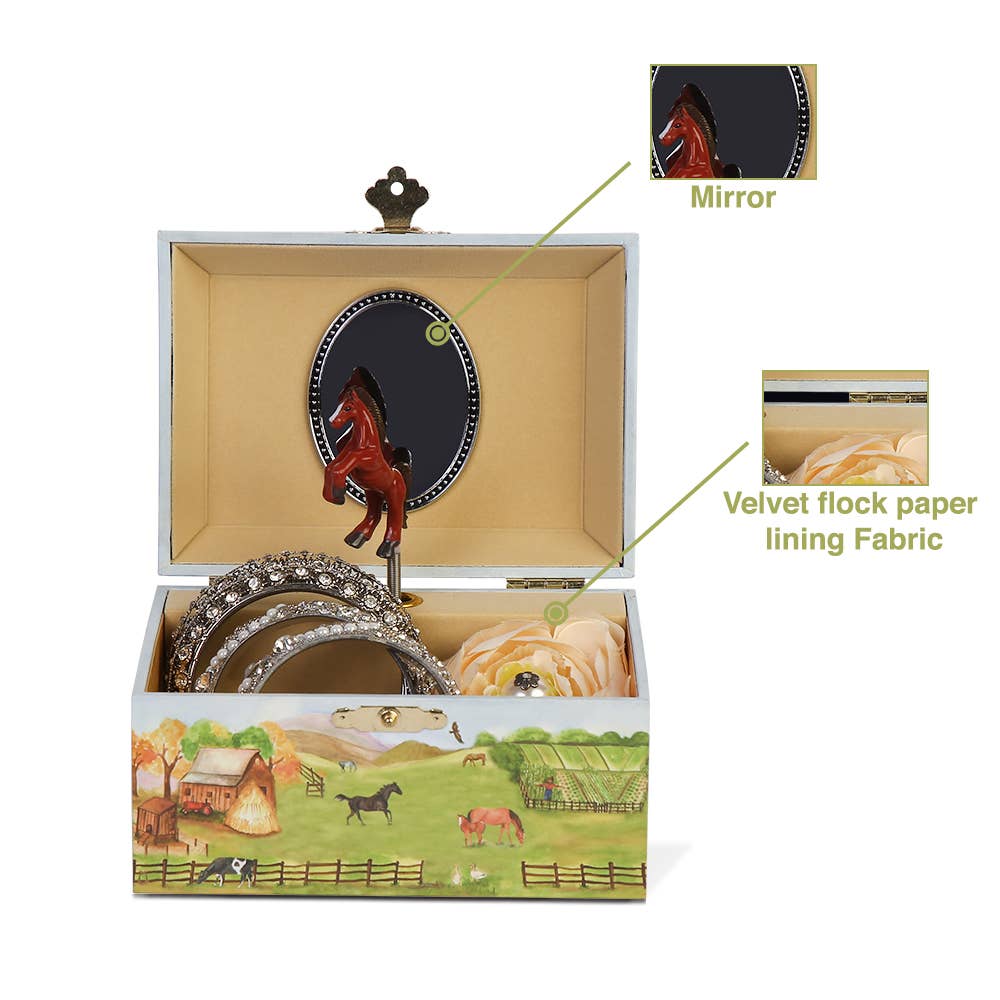 Country Horse Jewelry Box