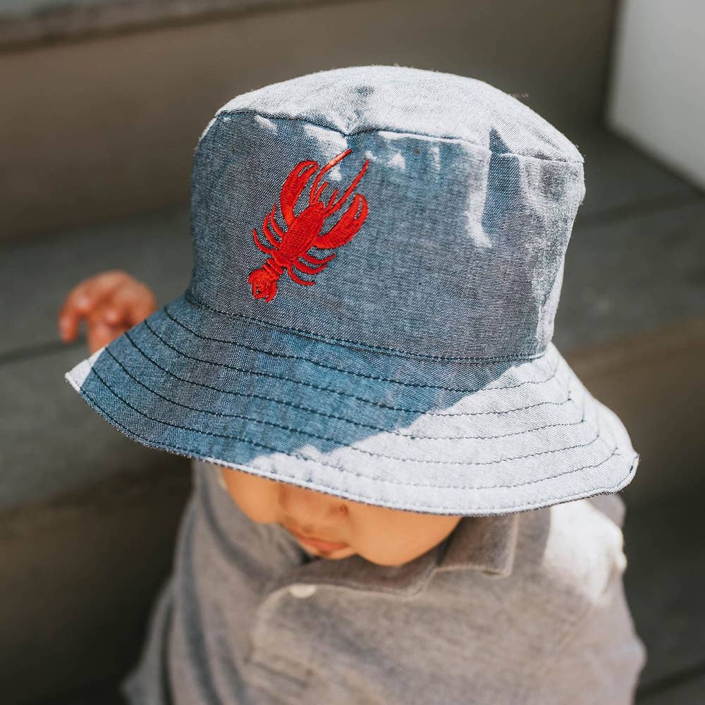 Lobster Chambray Bucket Hat