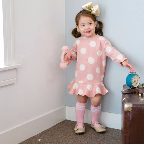 Peppy Knee Socks - Pink