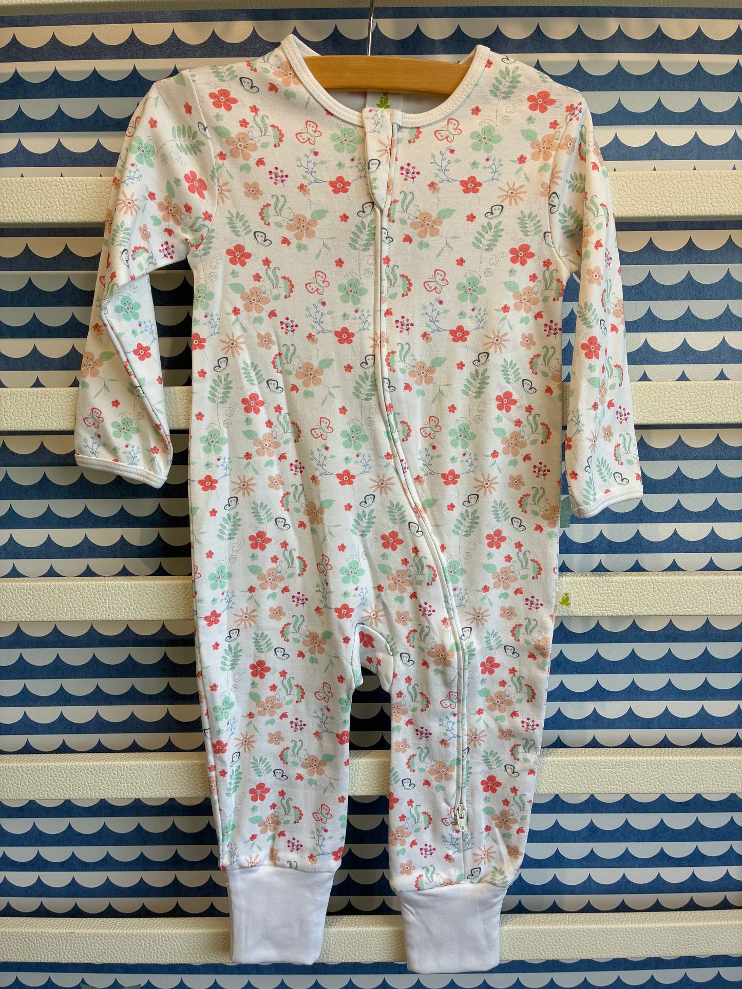 Tiny Garden Zipsuit With Cuff