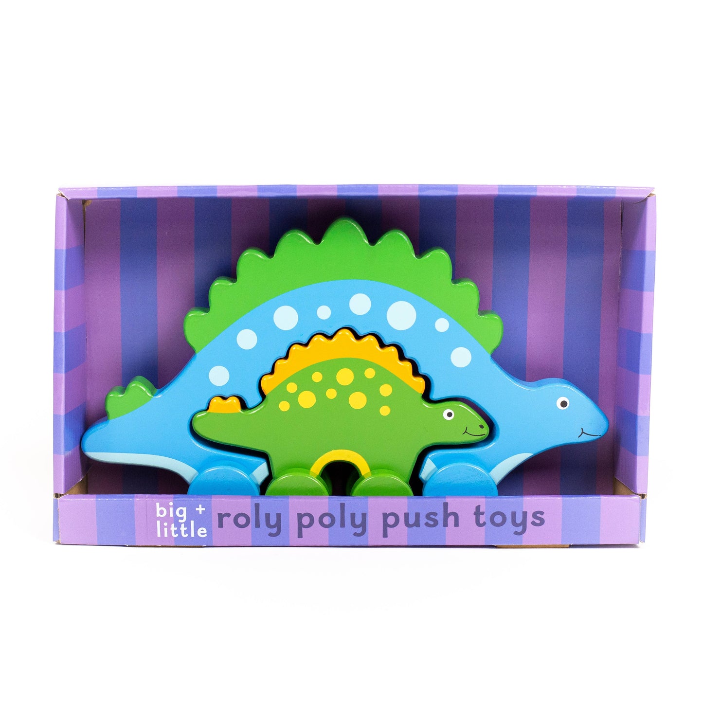 Stegosaurus Dino Big & Little Wooden Roller