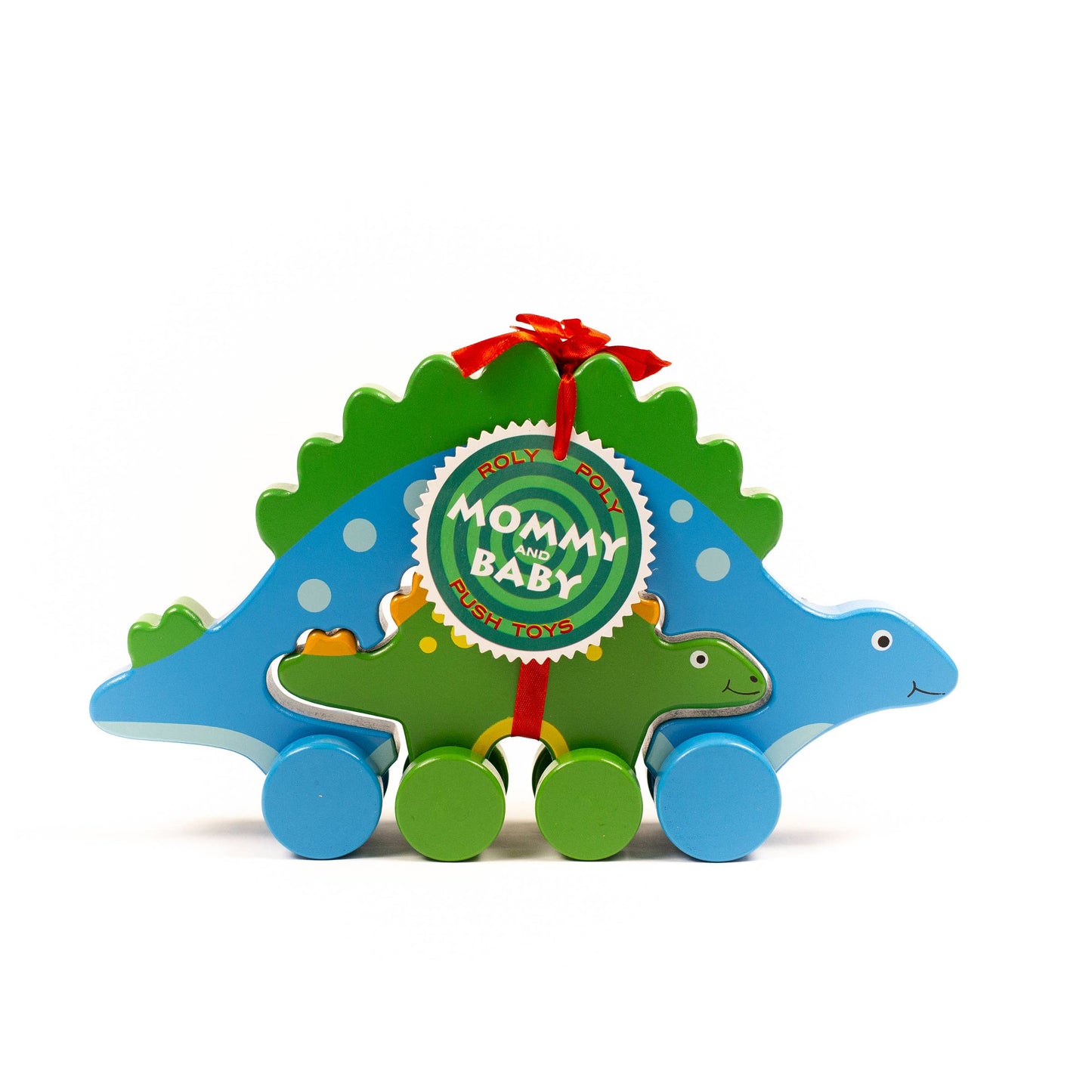 Stegosaurus Dino Big & Little Wooden Roller