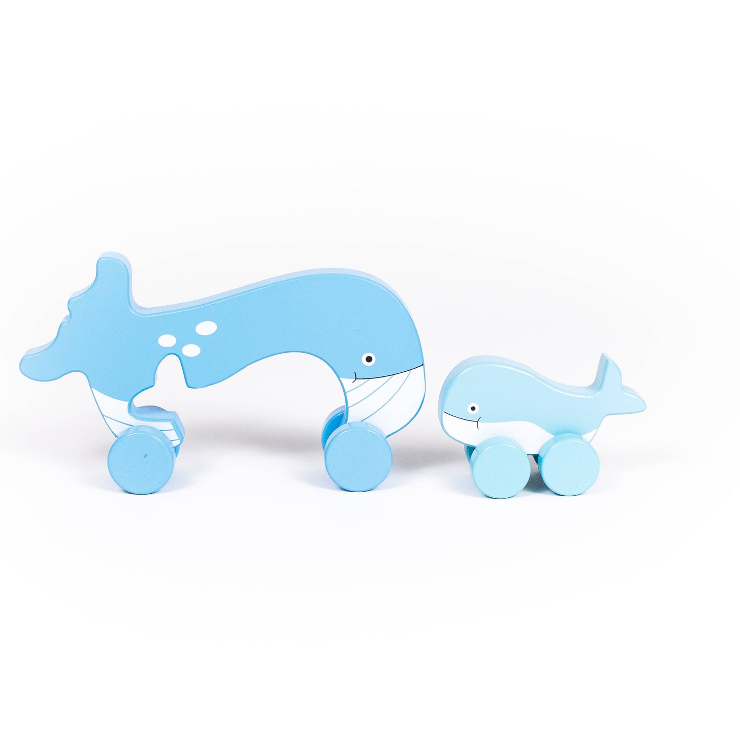 Whale Big & Little Wooden Roller