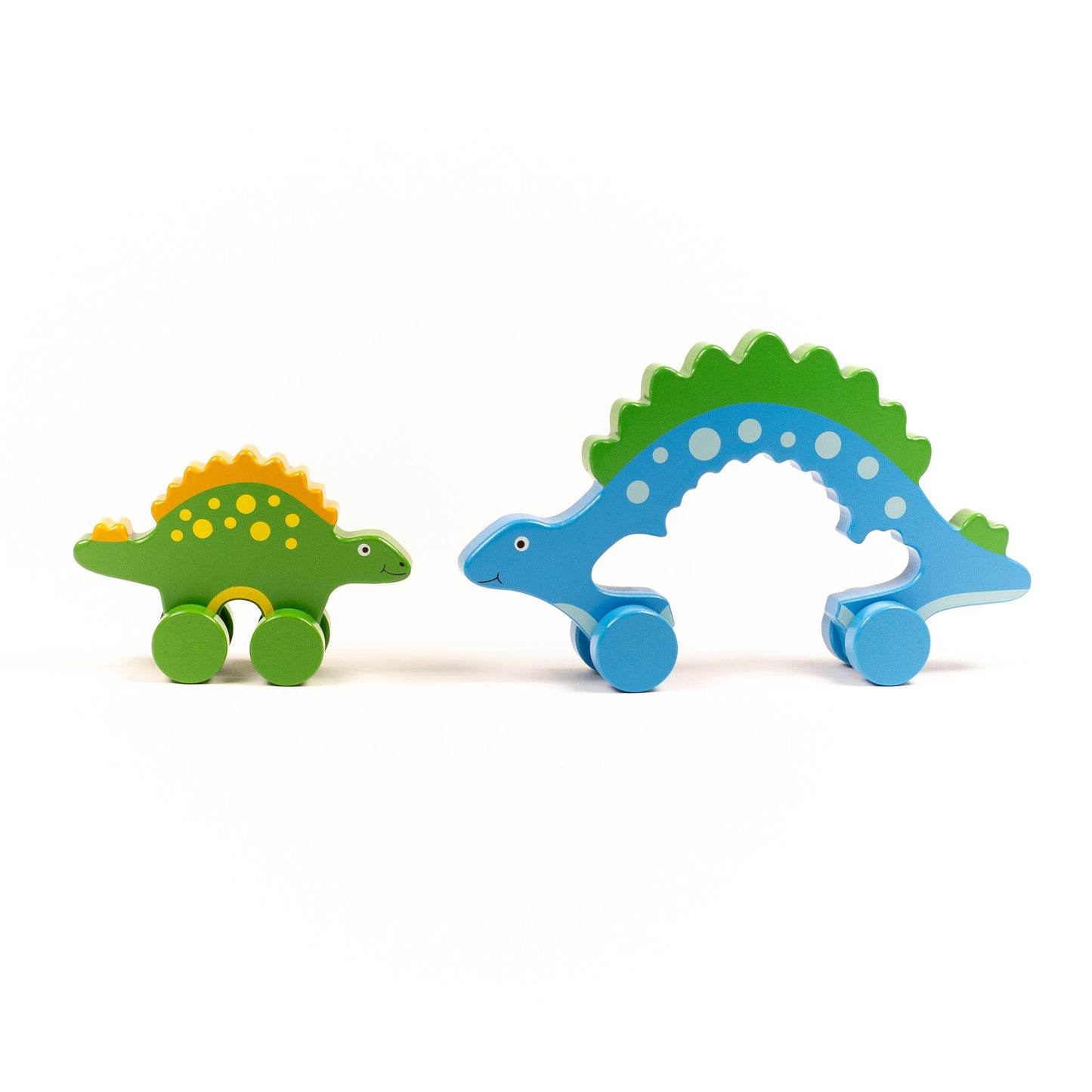 Stegosaurus Dino Big & Little Wooden Roller