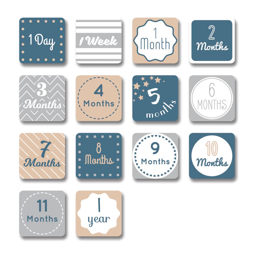 Baby's 1st Year Swaddle & Milestone Cards - Move Mountains
