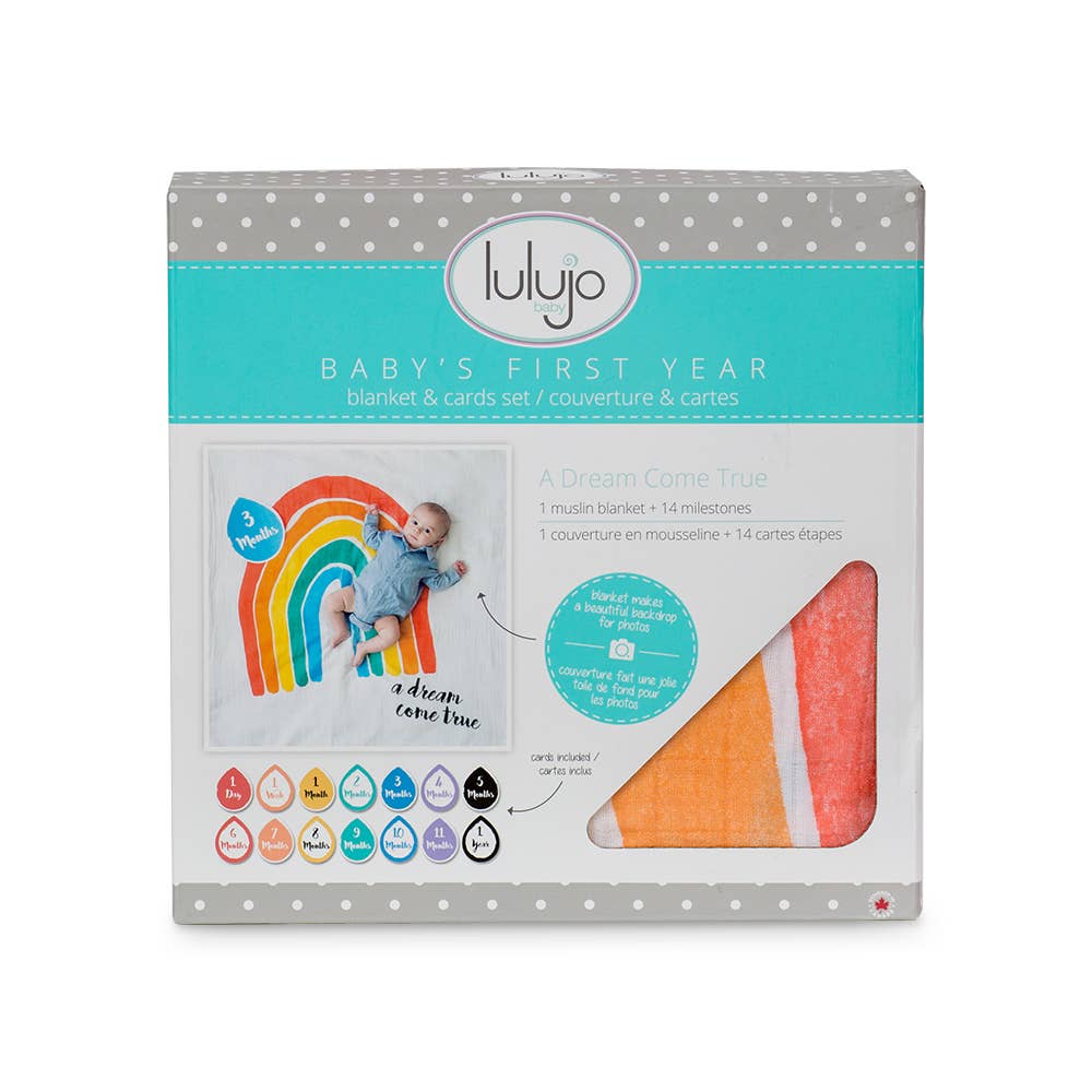 Baby's 1st Year Swaddle & Milestone Cards - Dream Come True