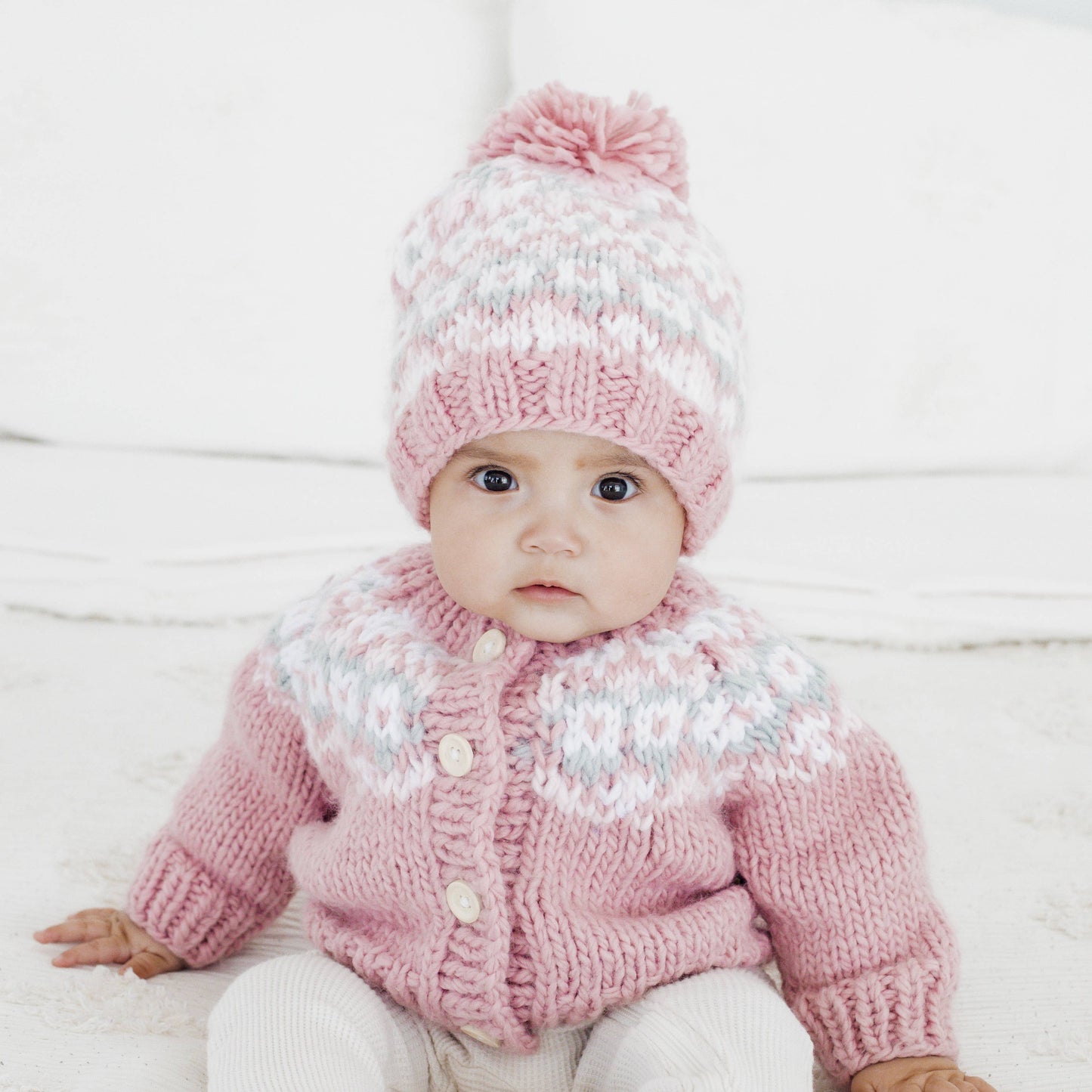 Fairisle Rosy Cardigan Sweater for Baby & Toddler