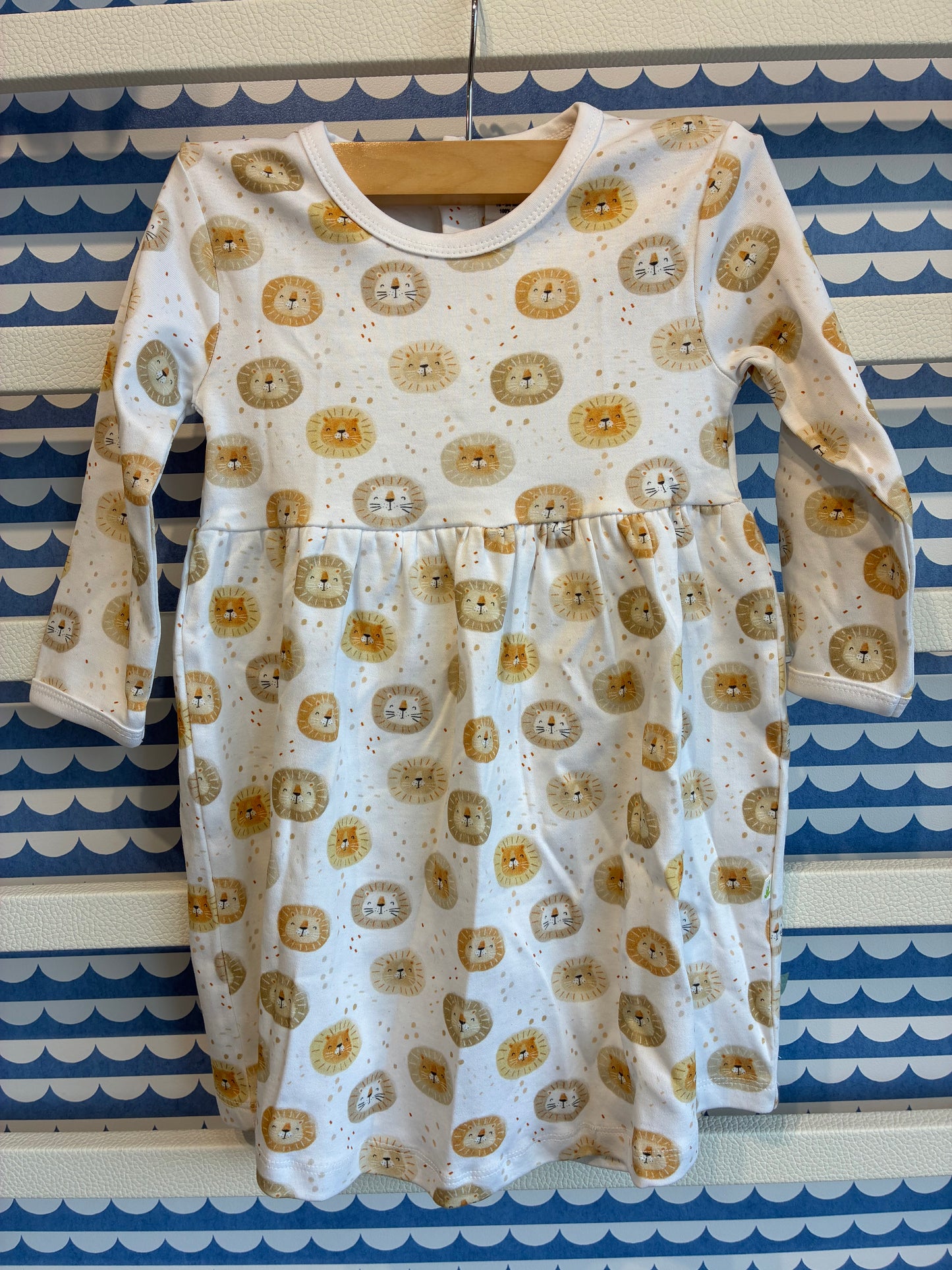 Happy Lions Long Sleeve Dress