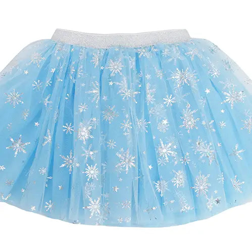 Blue Silver Sparkle Snowflake Tutu