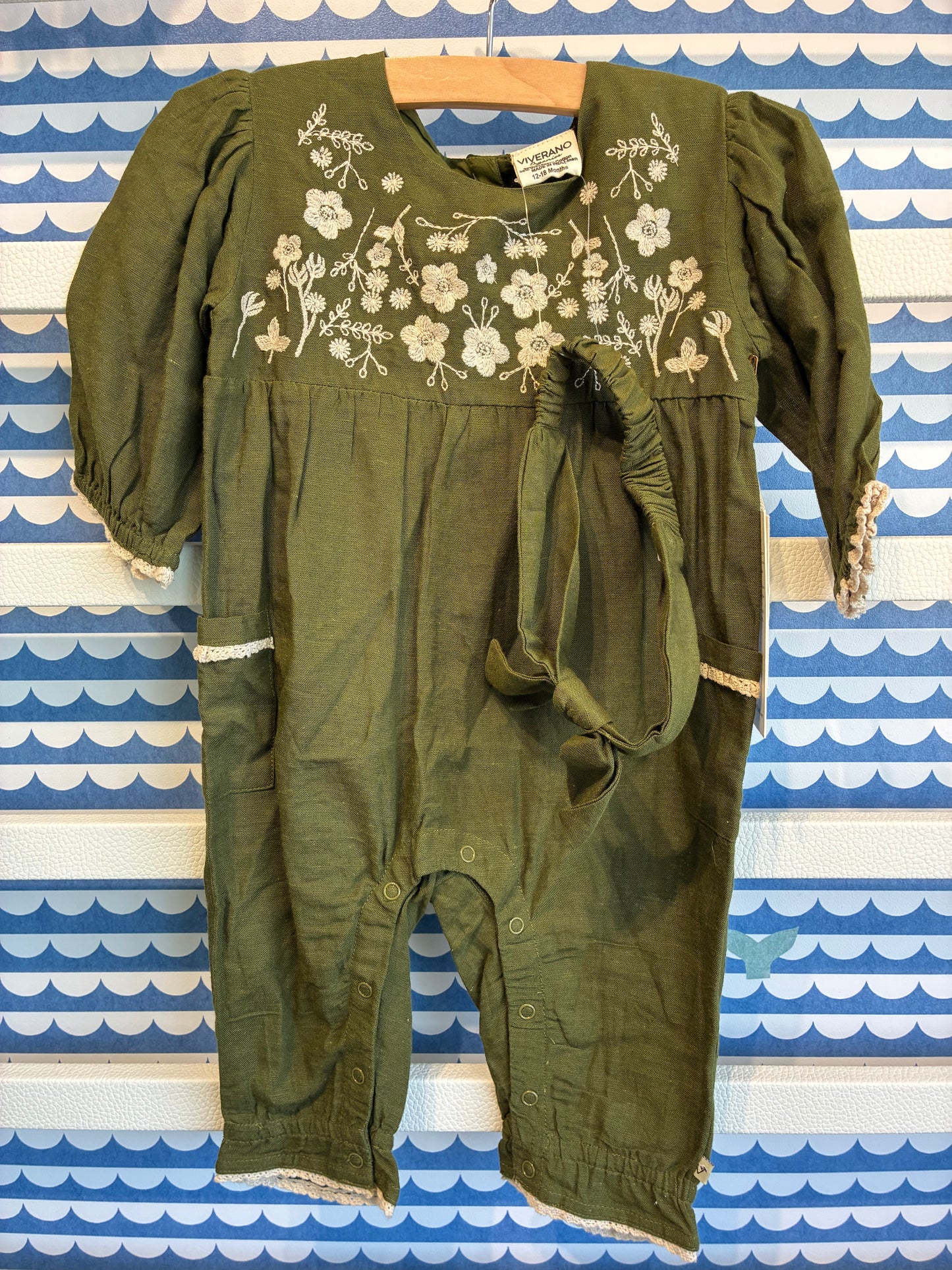 Olive Green Juniper Emb.