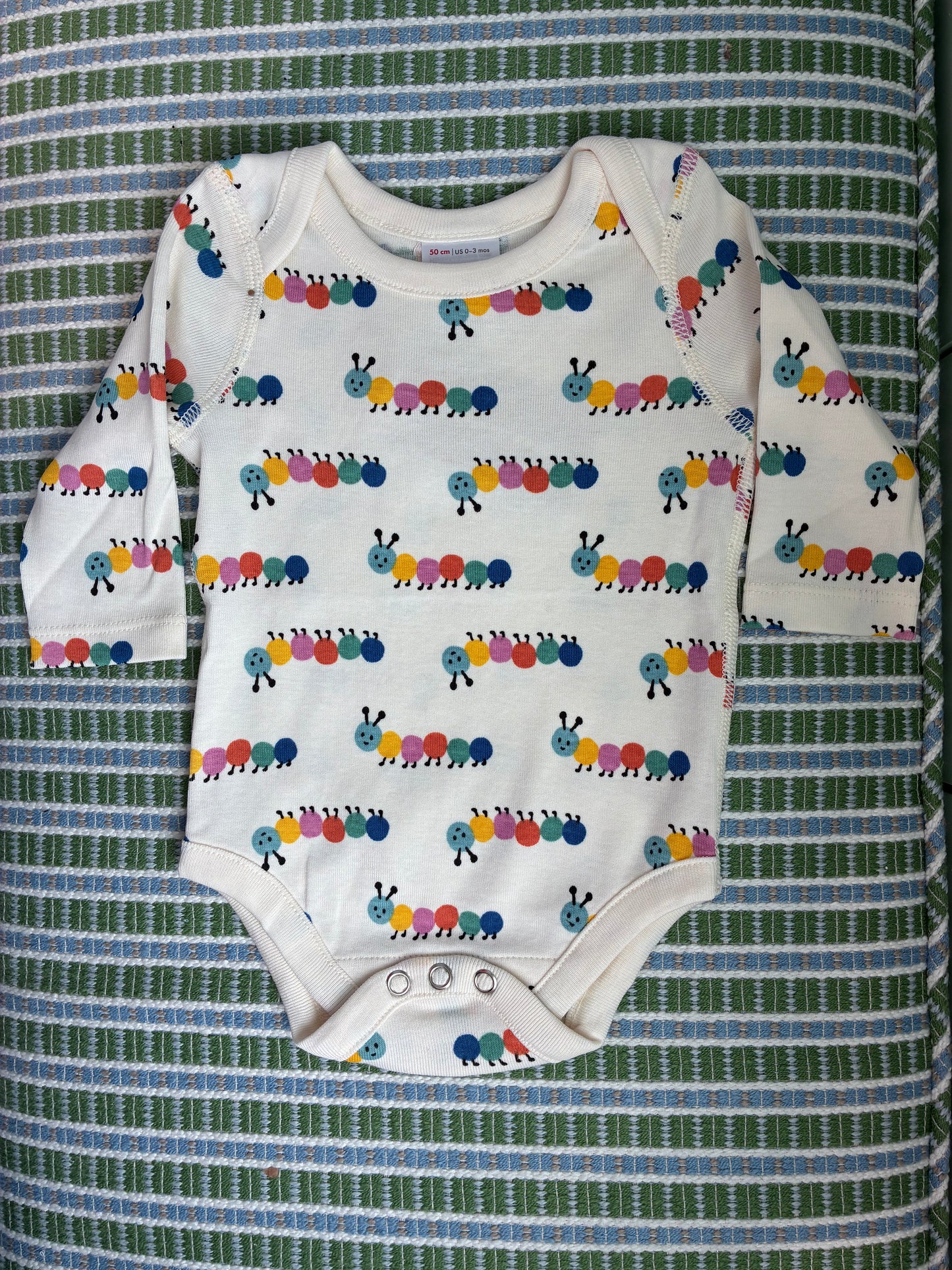Long Sleeve Colorful Caterpillar Body Suit