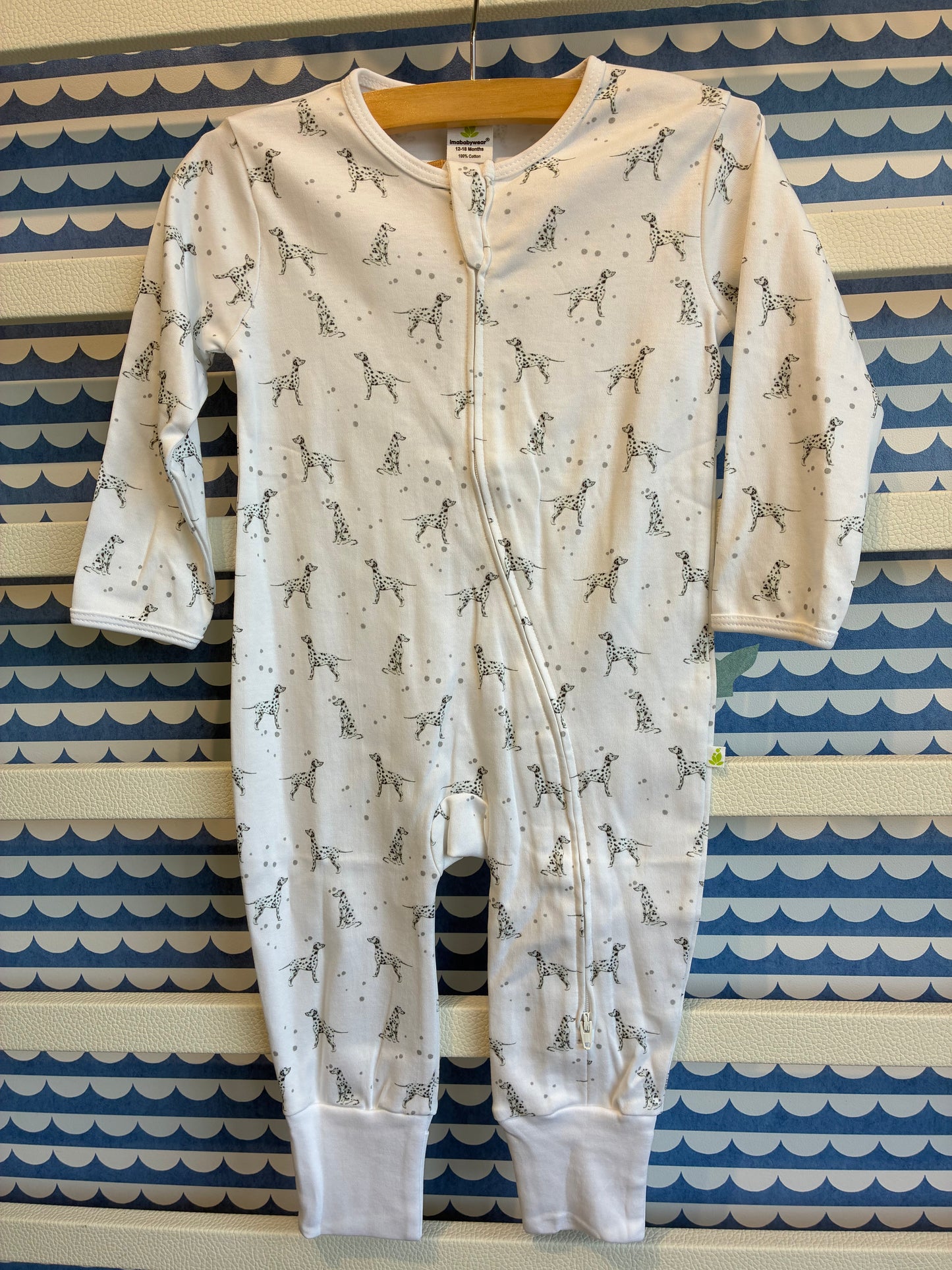 Dalmatian Zipsuit With Cuff