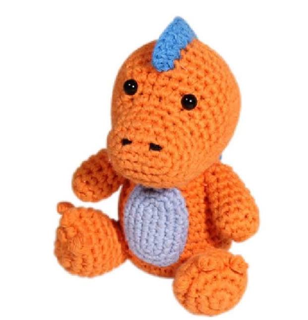 T-Rex Crochet Rattle