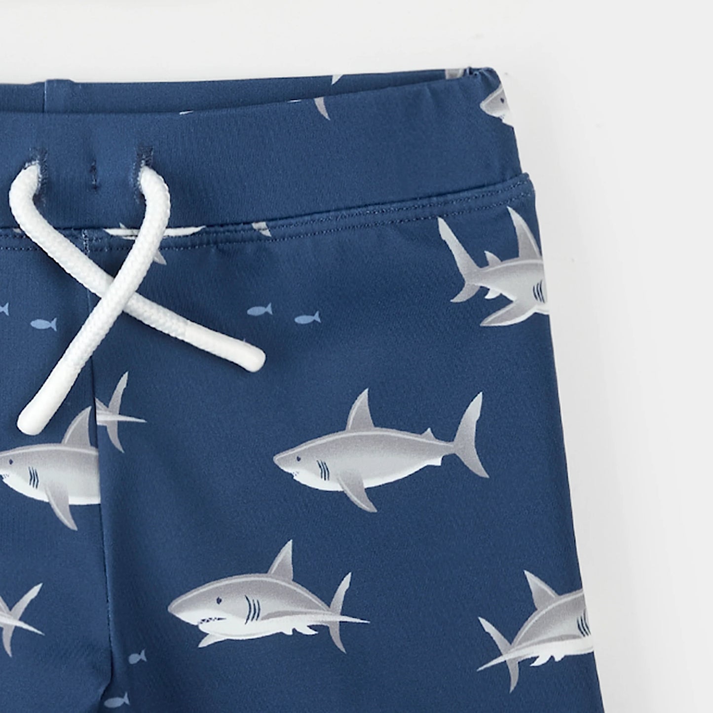 Ribbed Light Grey & Sharks Rashguard Set