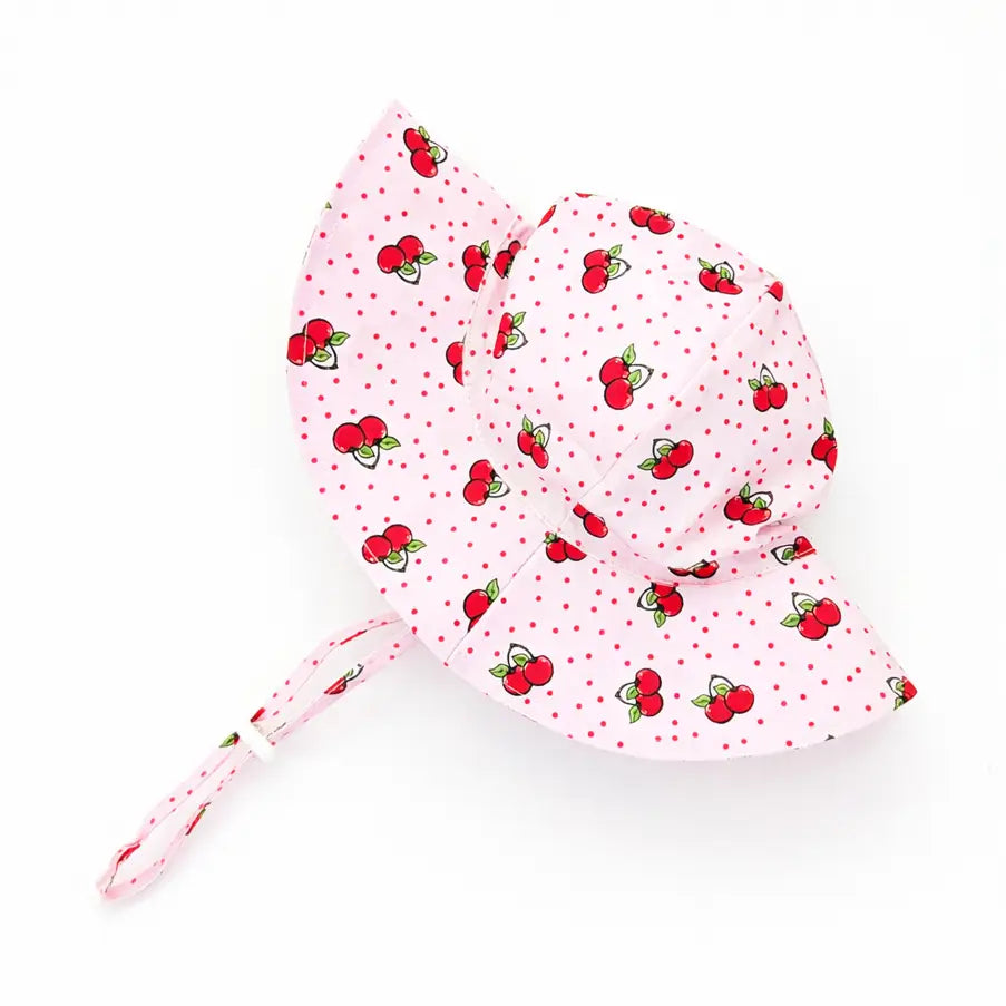Cherry Sunhat Upf 50+ with Adjustable Breakaway Strap
