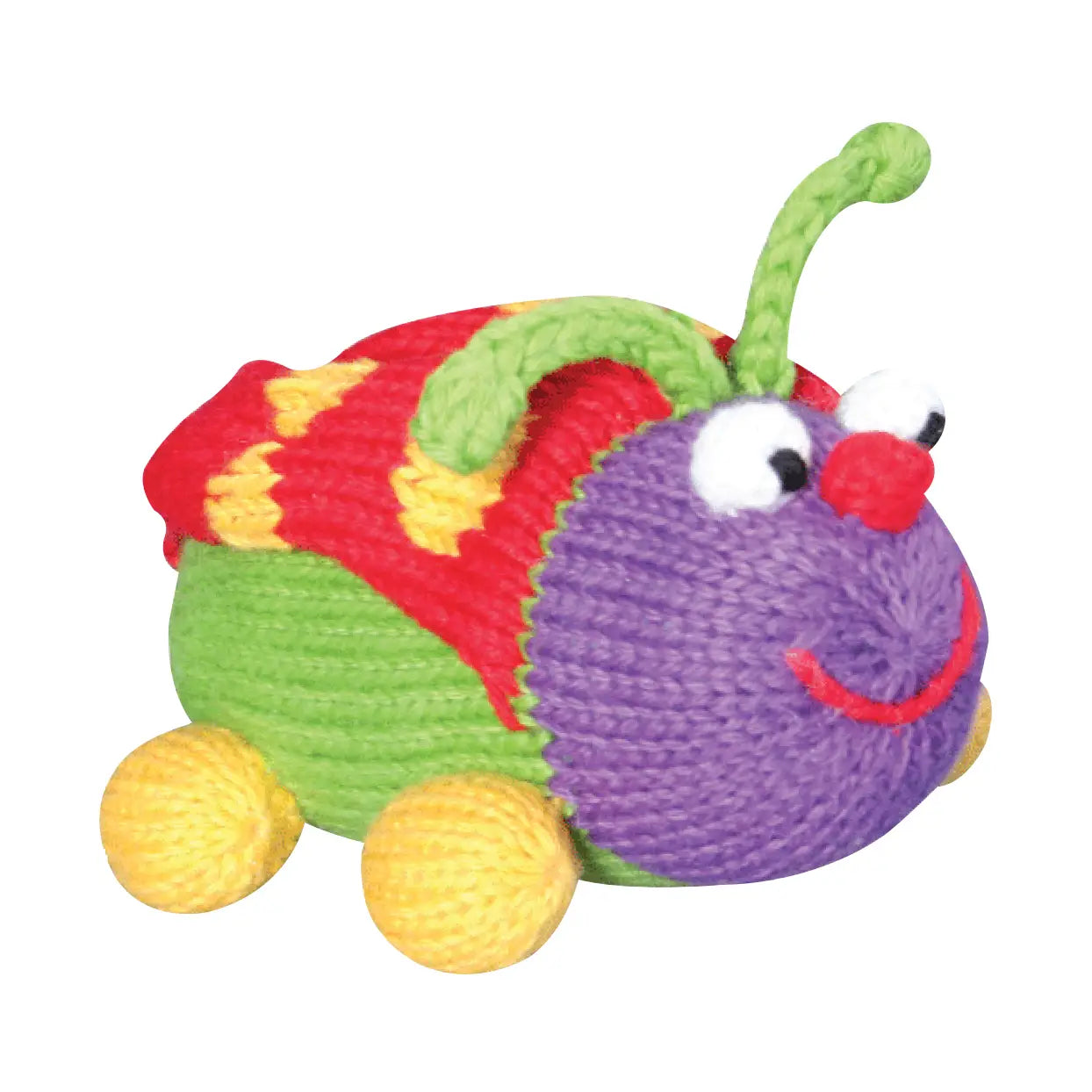 Ladybug Knit Rattle