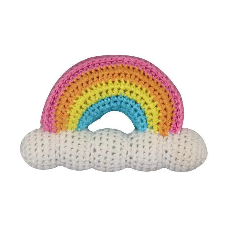 Rainbow Bamboo Crochet Rattle