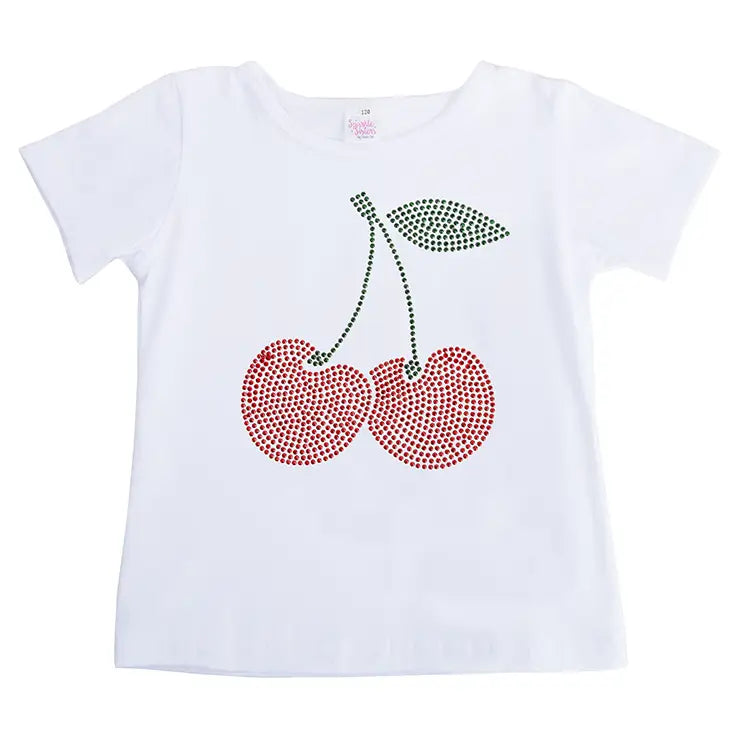 Studded Cherry Short Sleeve Shirt
