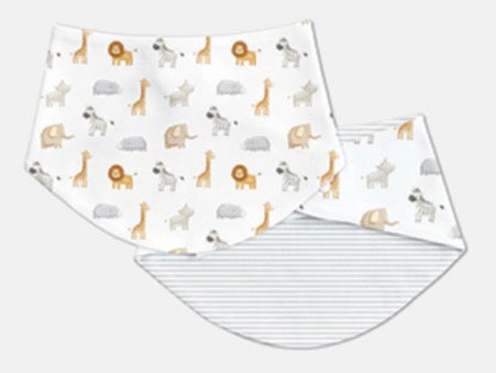 In The Jungle Reversible Bandana Bib