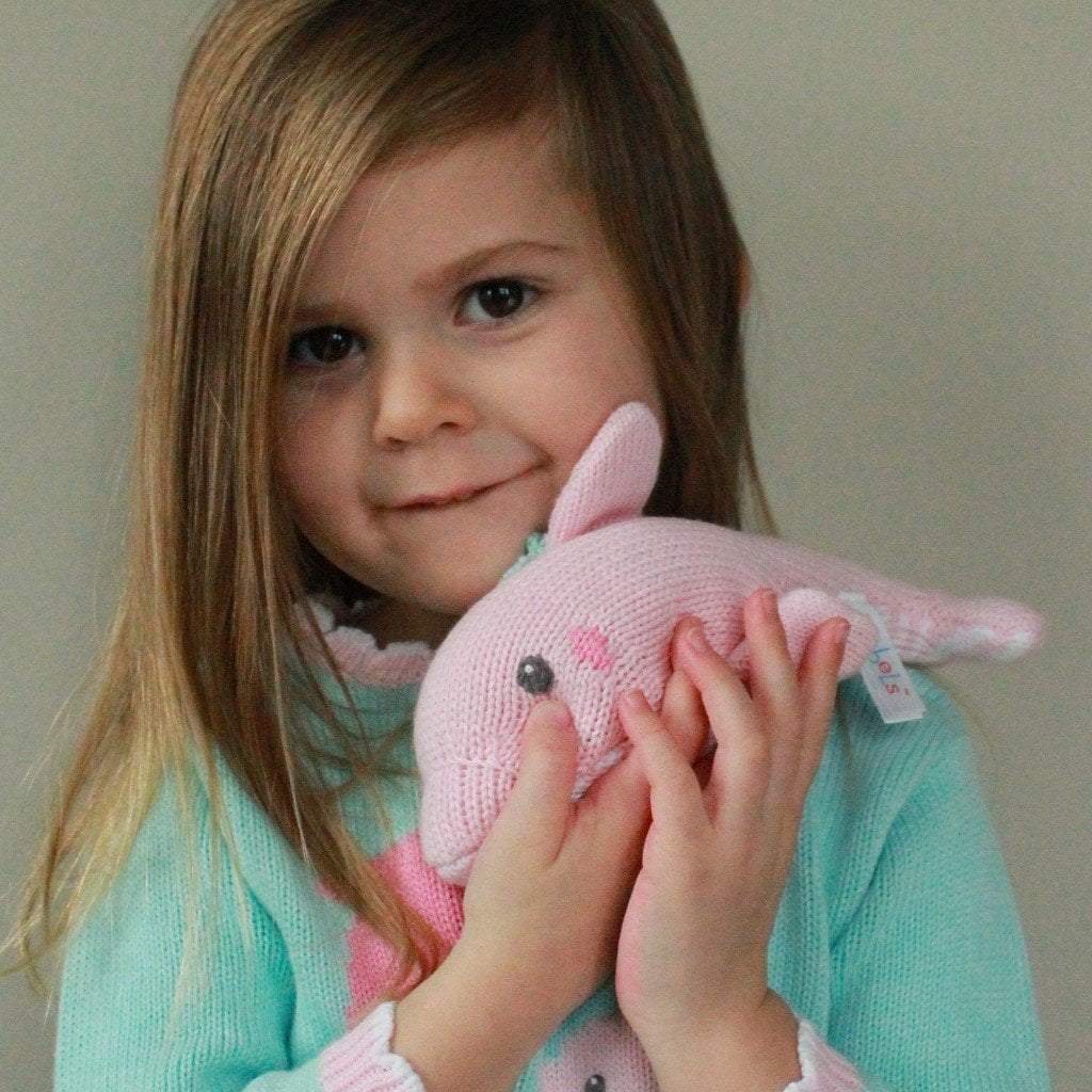 Dolly the Dolphin Knit Rattle
