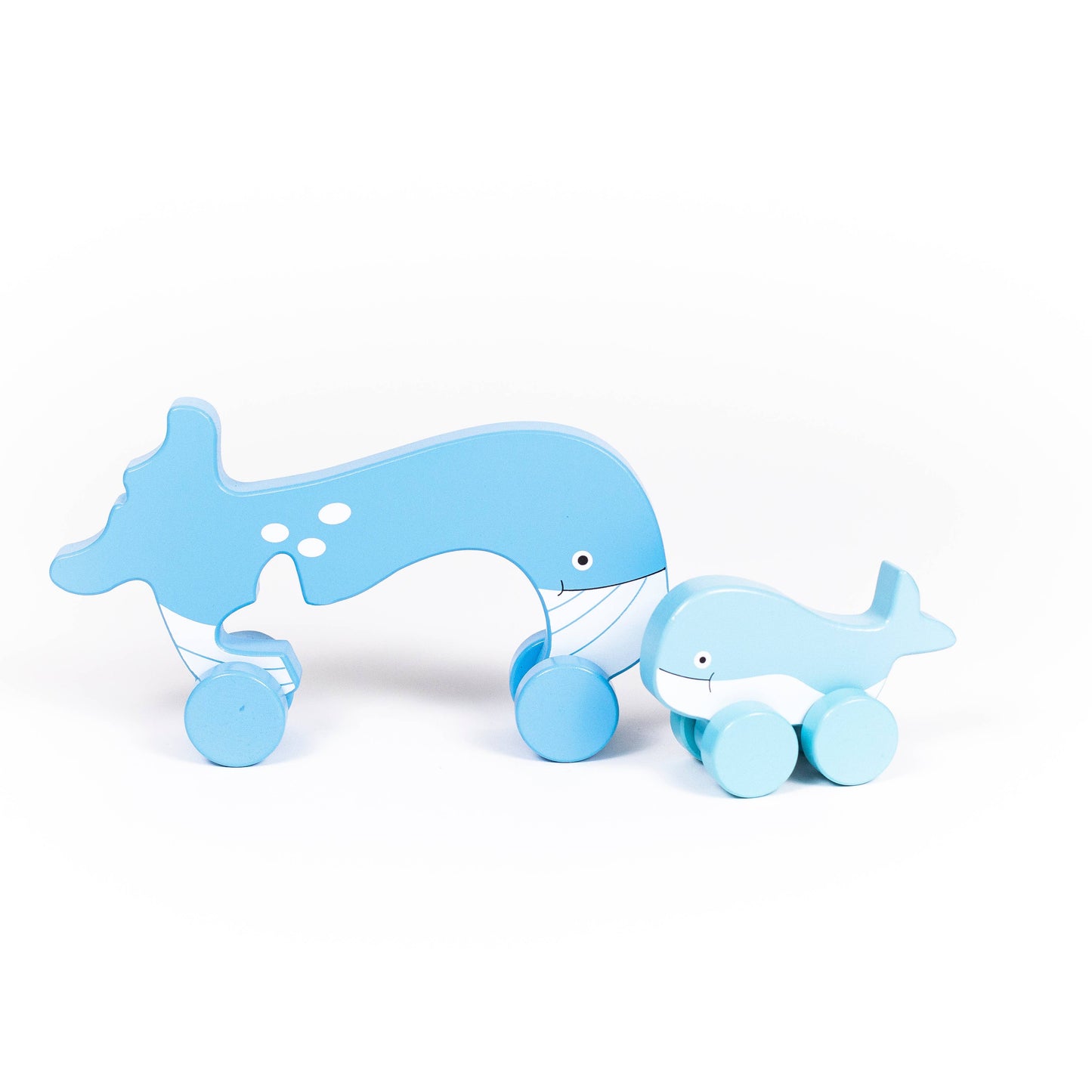 Whale Big & Little Wooden Roller
