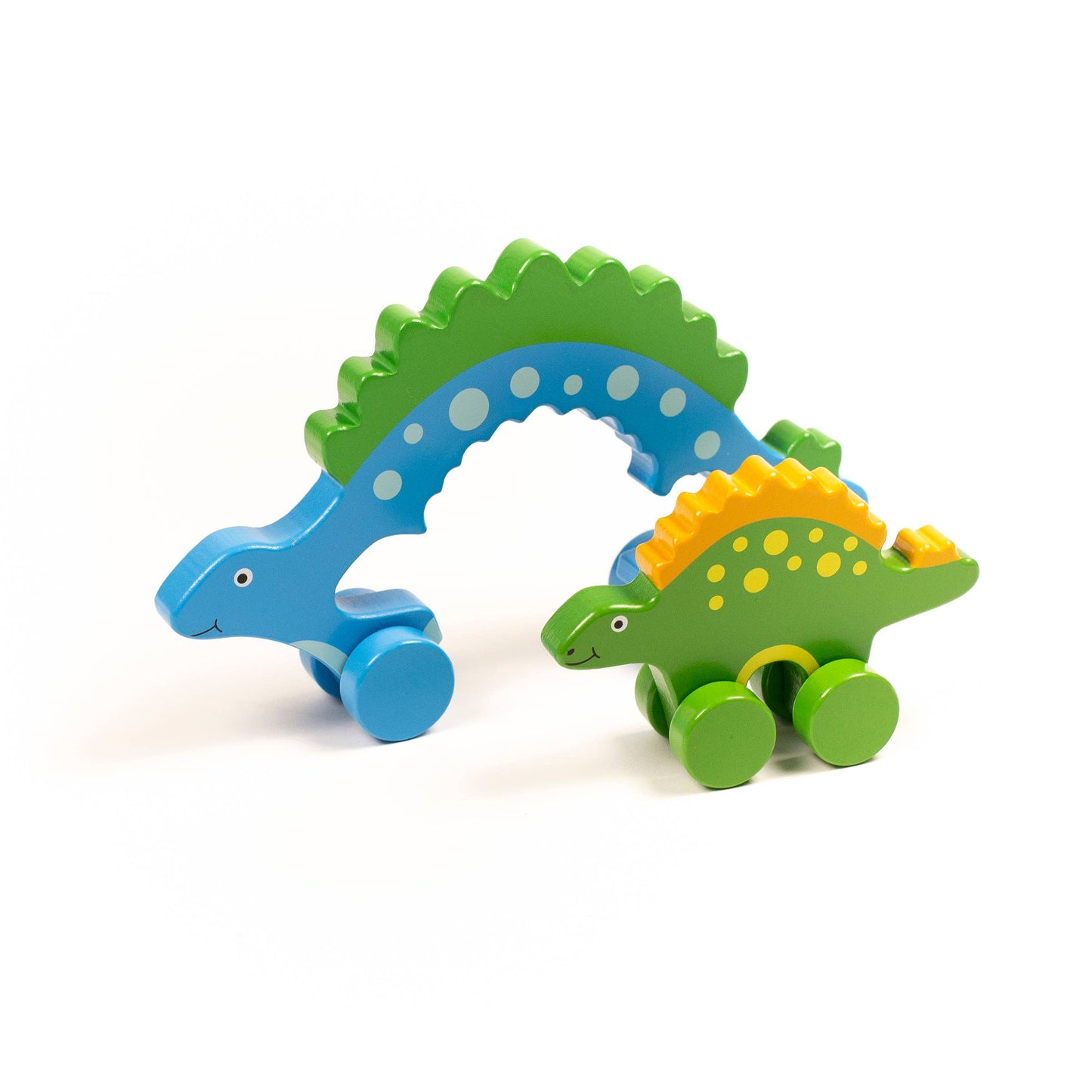 Stegosaurus Dino Big & Little Wooden Roller