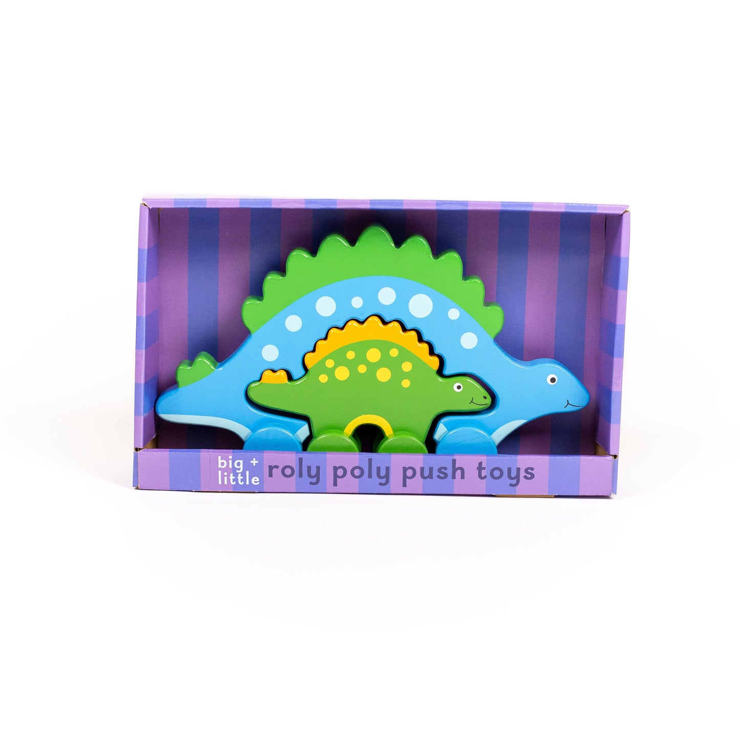 Stegosaurus Dino Big & Little Wooden Roller