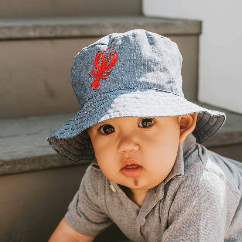 Lobster Chambray Bucket Hat