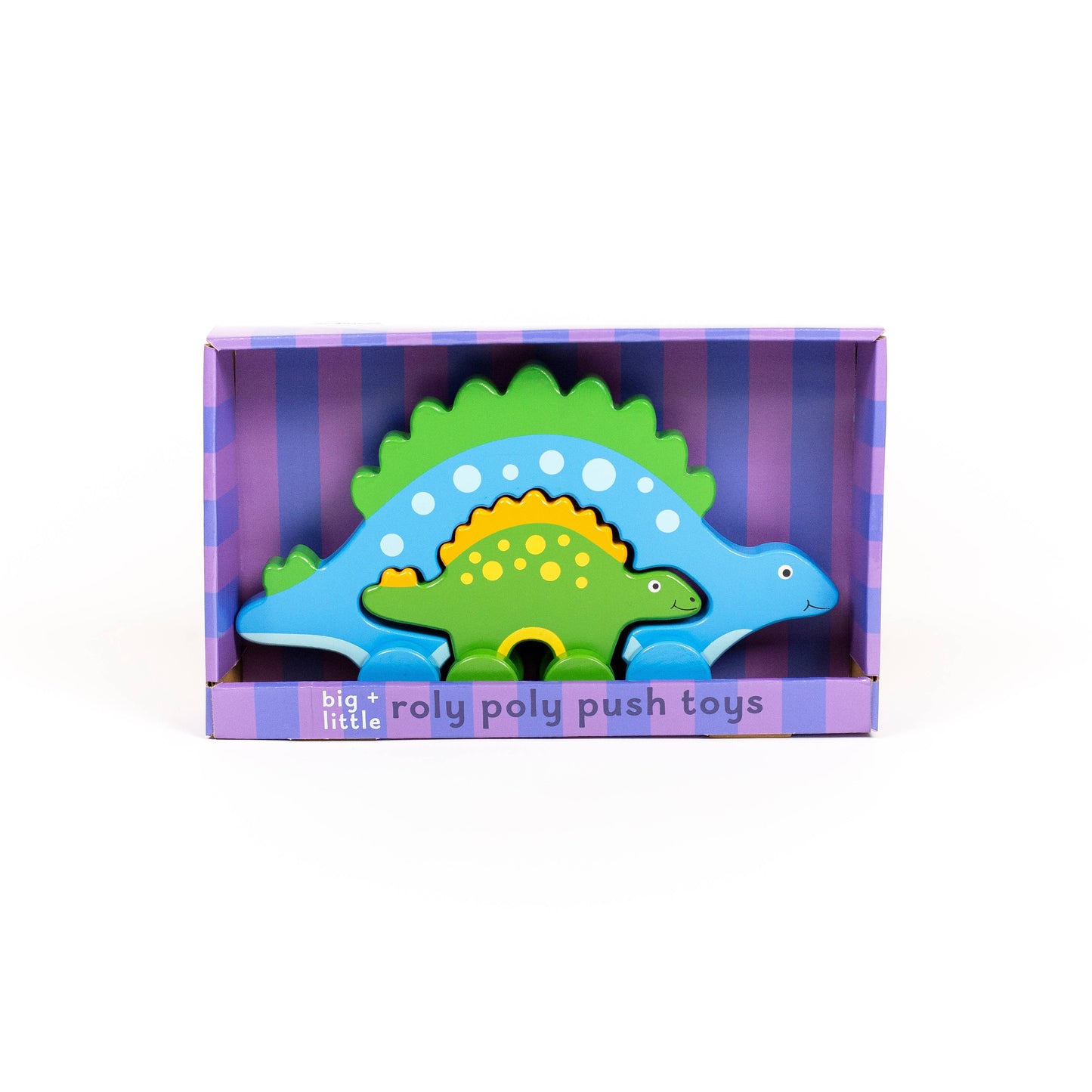 Stegosaurus Dino Big & Little Wooden Roller