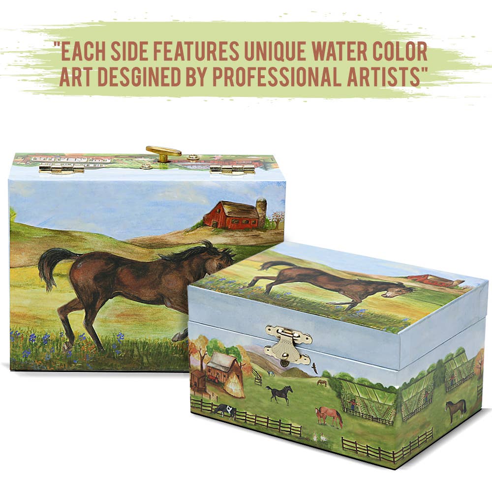 Country Horse Jewelry Box
