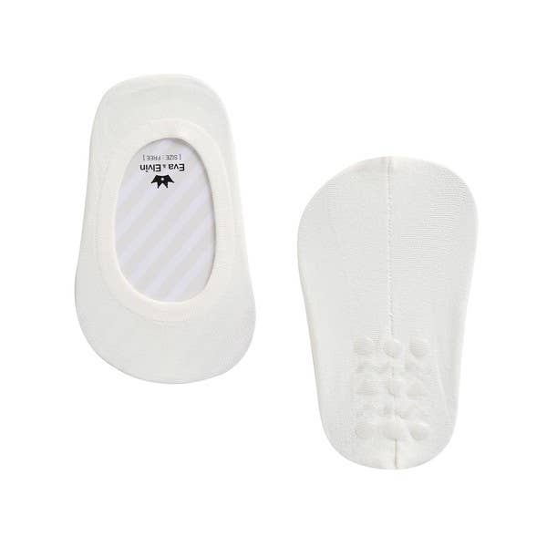 Non-Skid Liner Socks-Ivory