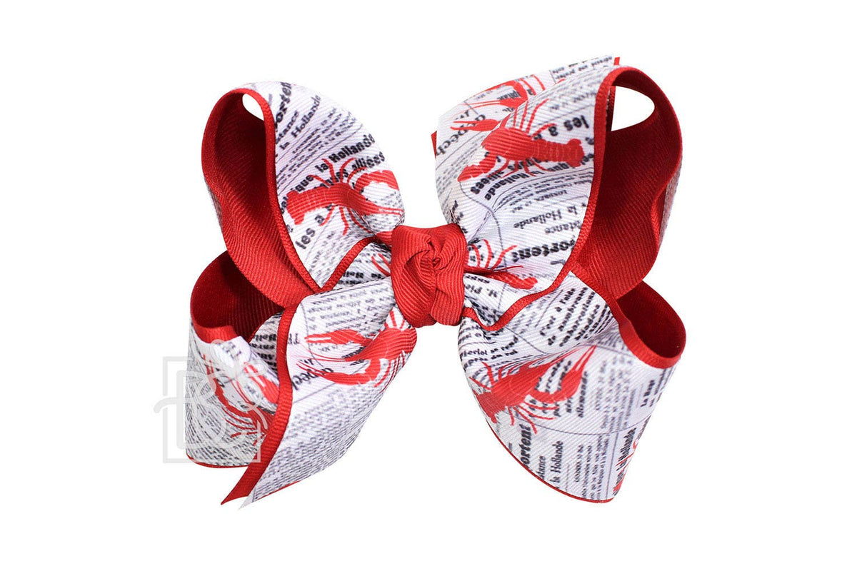 CRAWFISH & NEWSPAPER BOWS