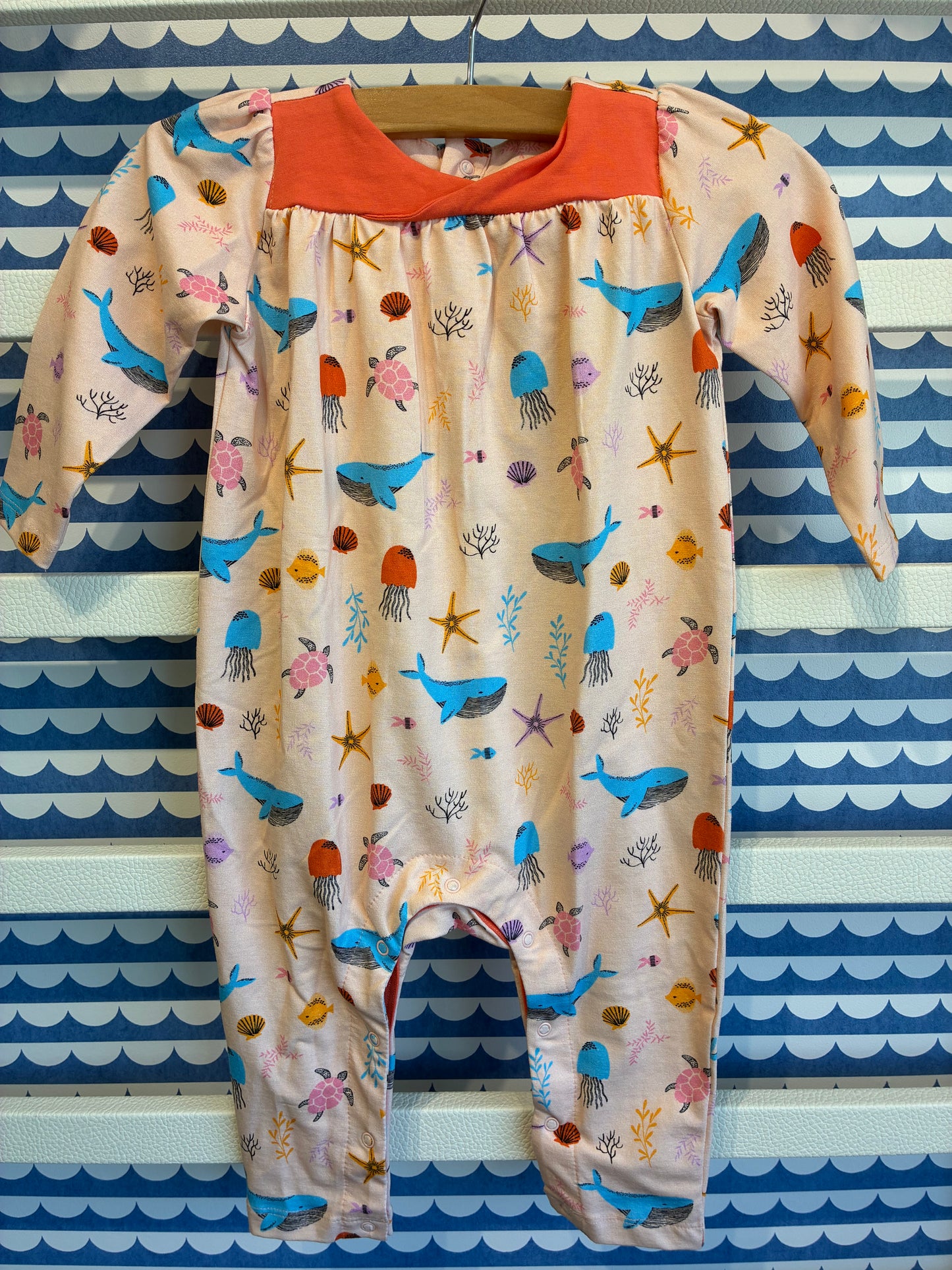 Ocean Wrap Neck Jumper