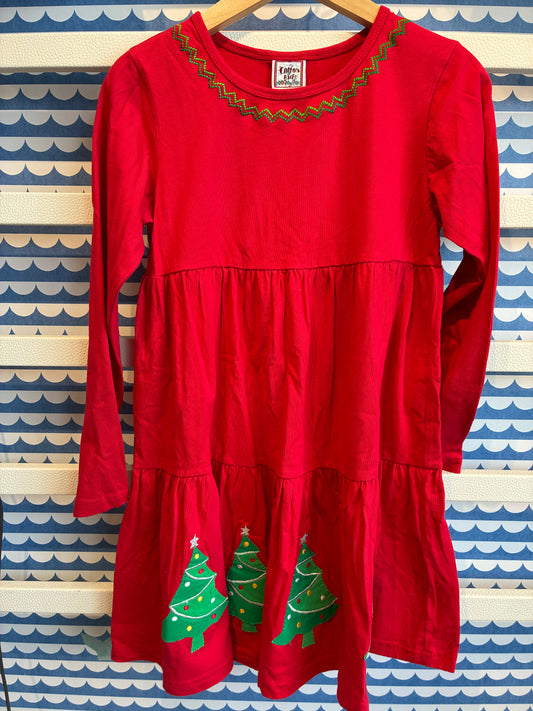 Red Tree EMB Dress