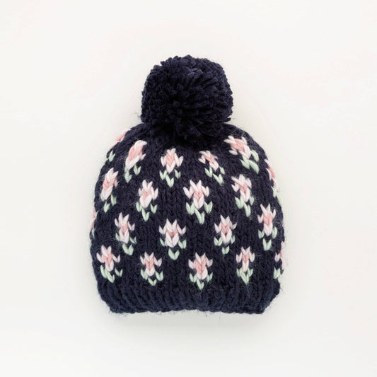 Bitty Blooms Indigo Beanie Hat for Baby & Kids