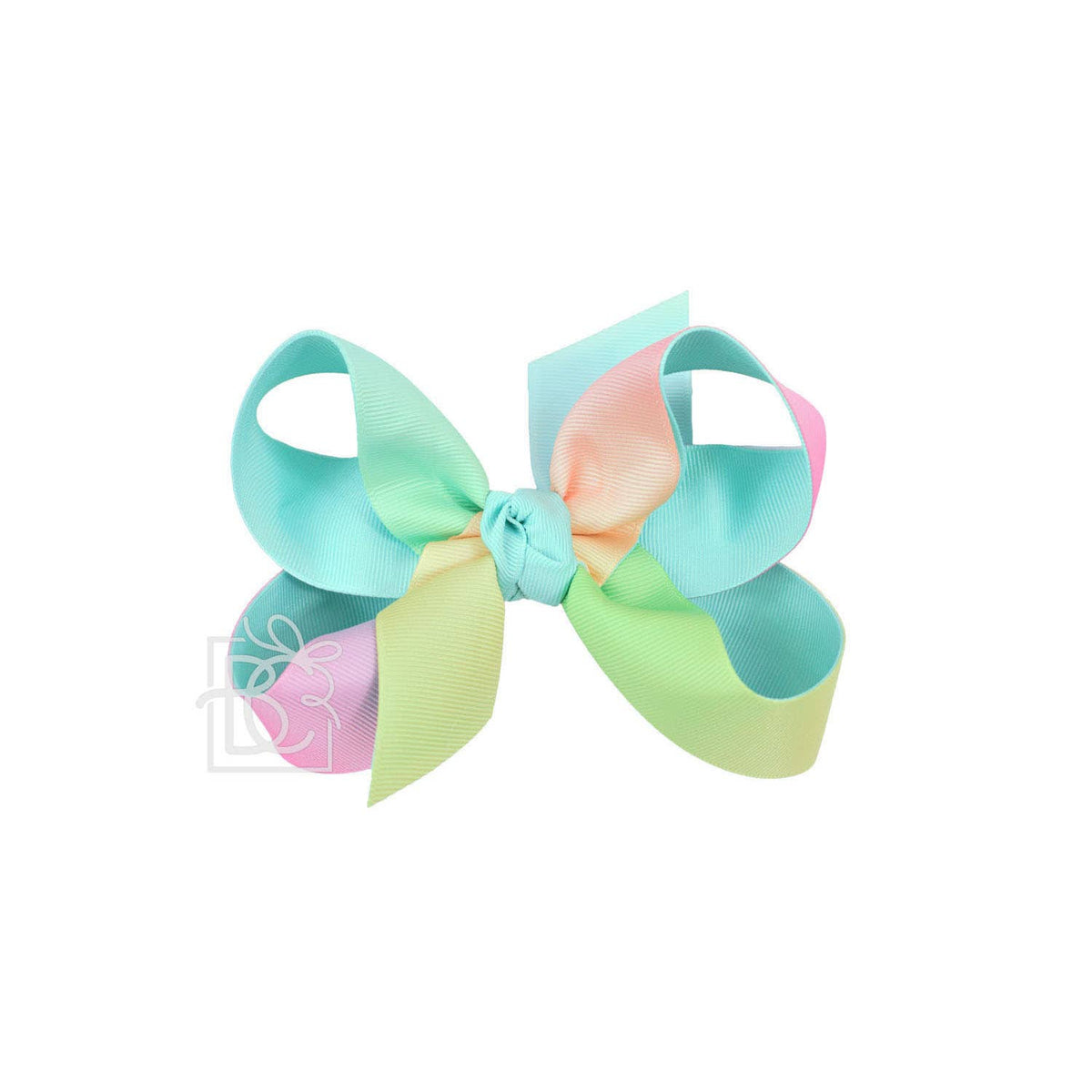 LAYERED RAINBOW BOW ON CLIP