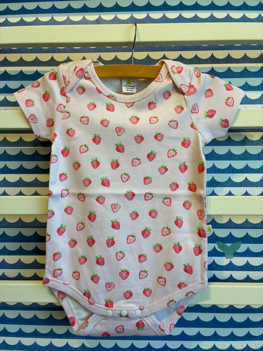 Strawberry Half Sleeve Bodysuit