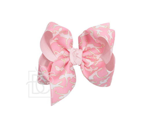 Layered Ballerina Bow on Alligator Clip