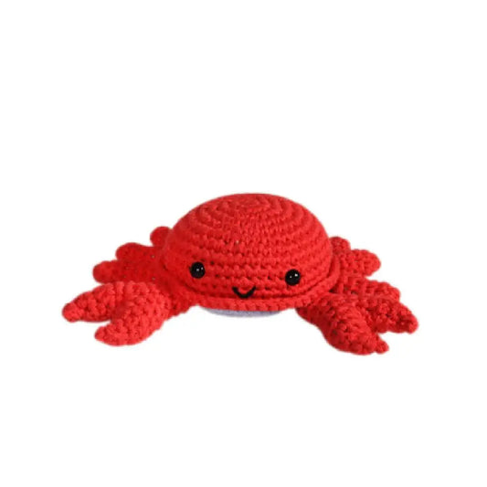 Crab Hand Crochet Rattles