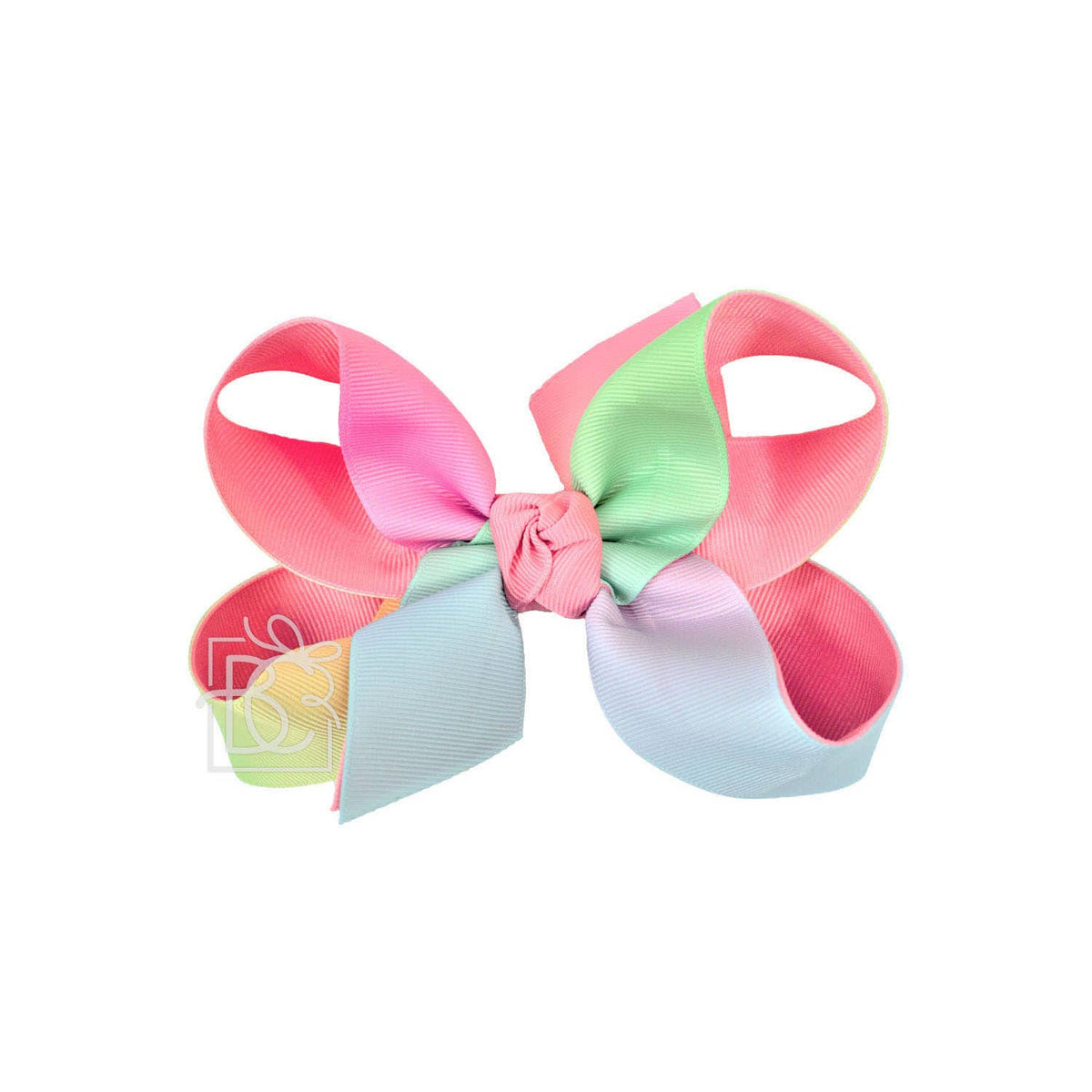 LAYERED RAINBOW BOW ON CLIP