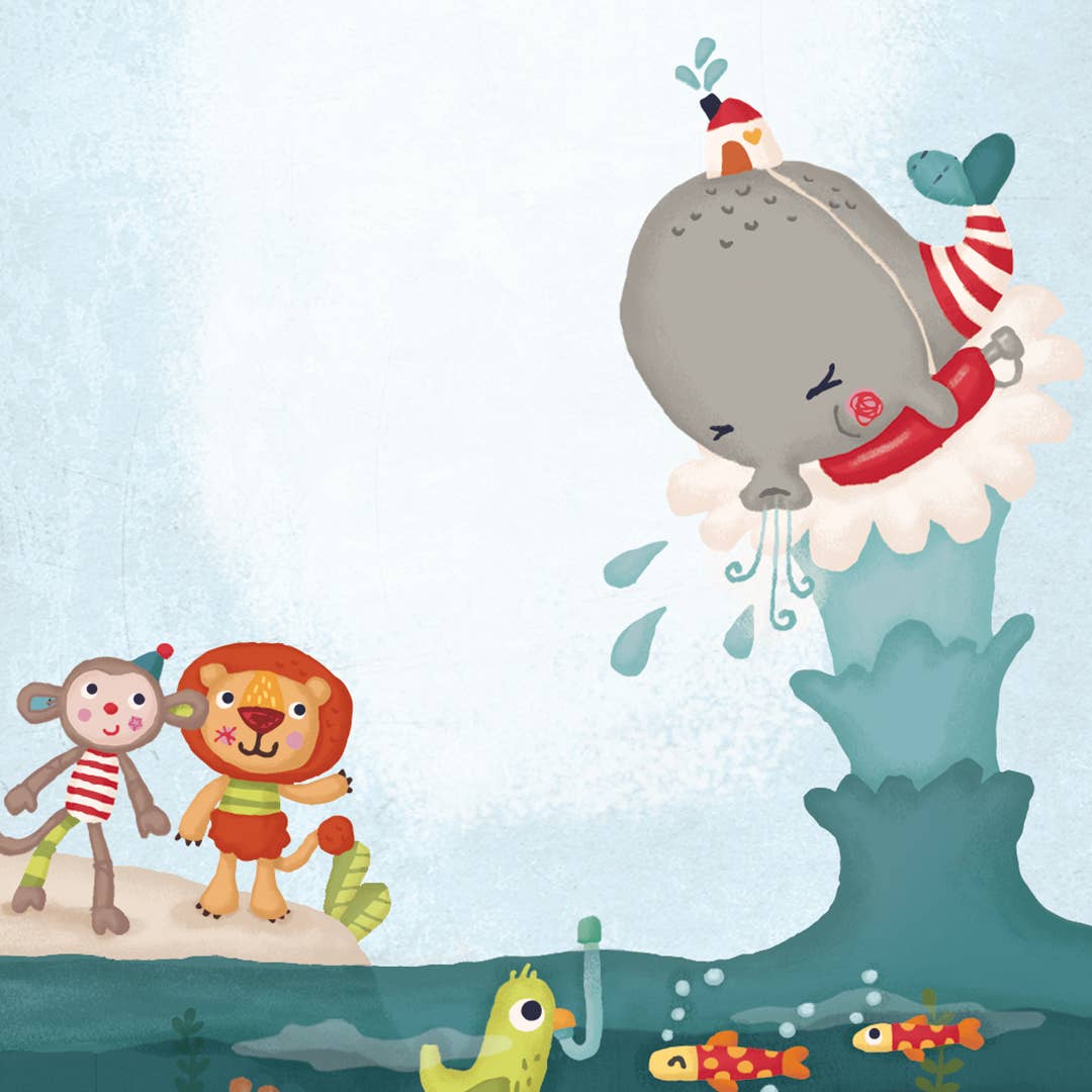 Bababoo and friends® - Wilma Whale Wooden Stacking Toy [18+ Months]