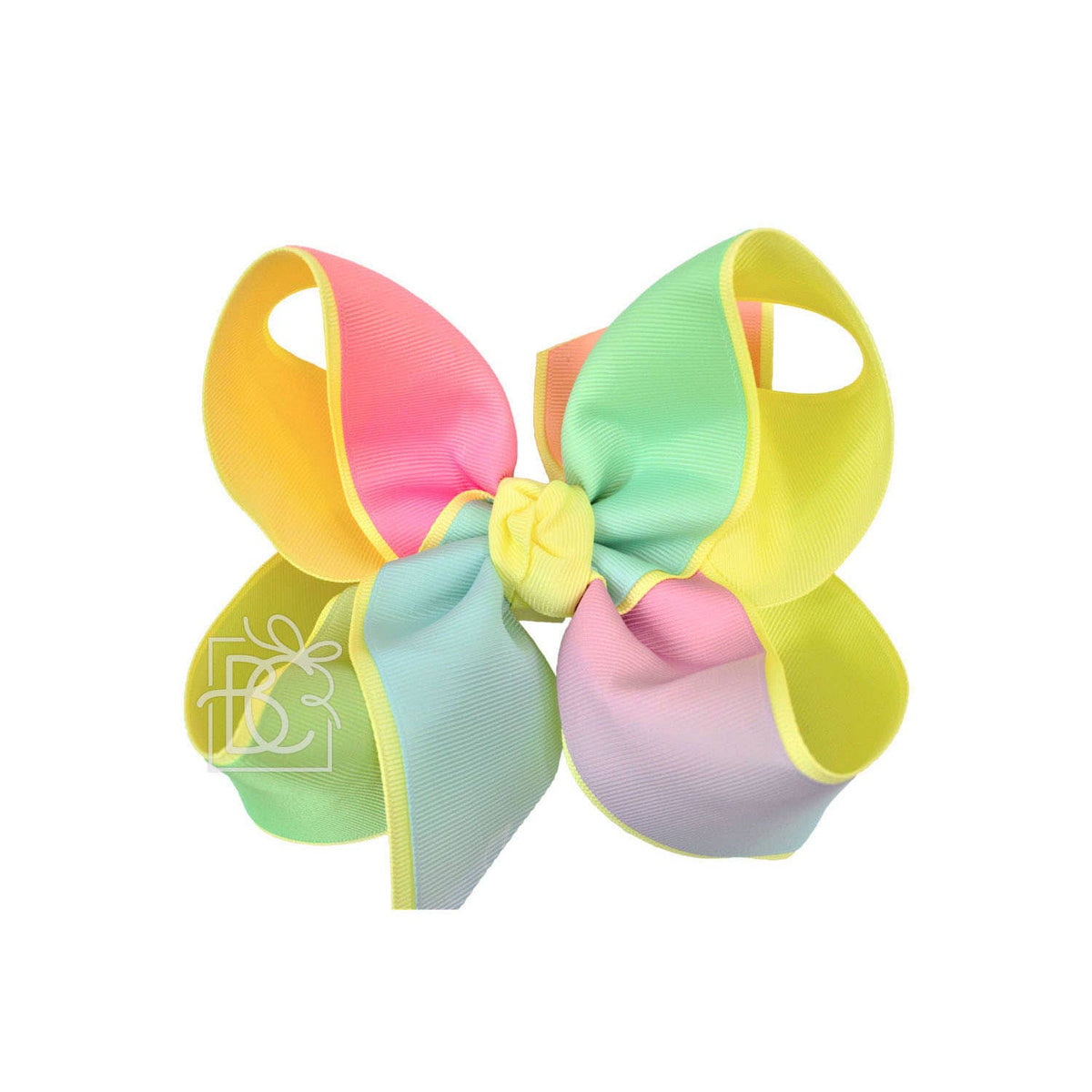 LAYERED RAINBOW BOW ON CLIP