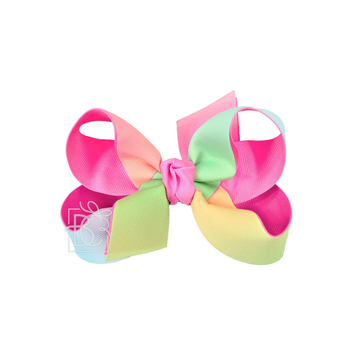LAYERED RAINBOW BOW ON CLIP
