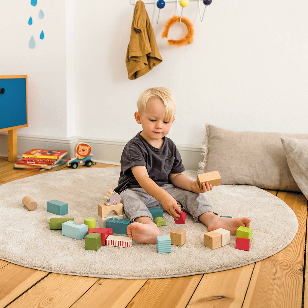 Wilma Whale Babablocks Wooden Building Blocks [12+ Months]