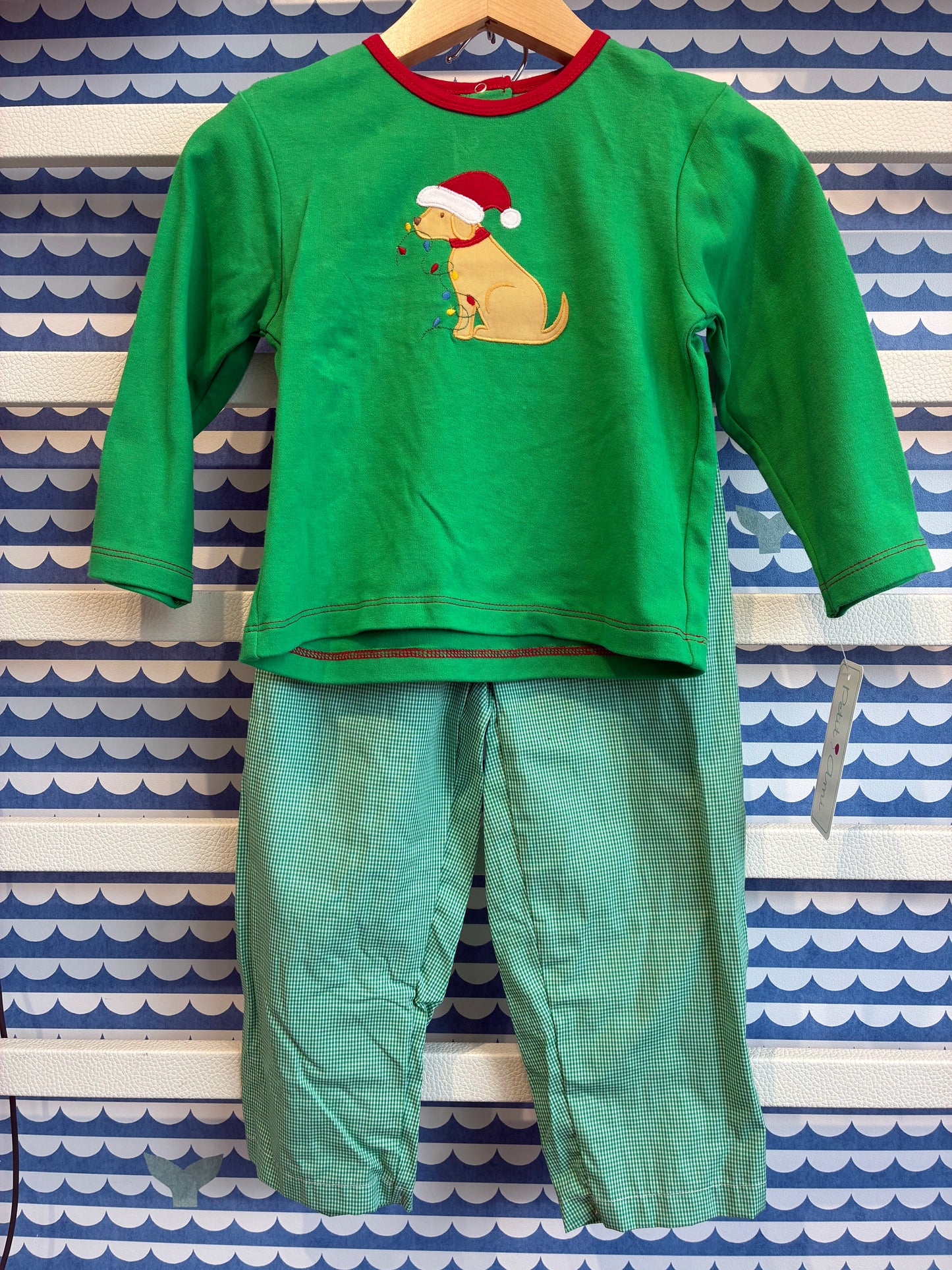 Boy Christmas Dog Top w/Pants