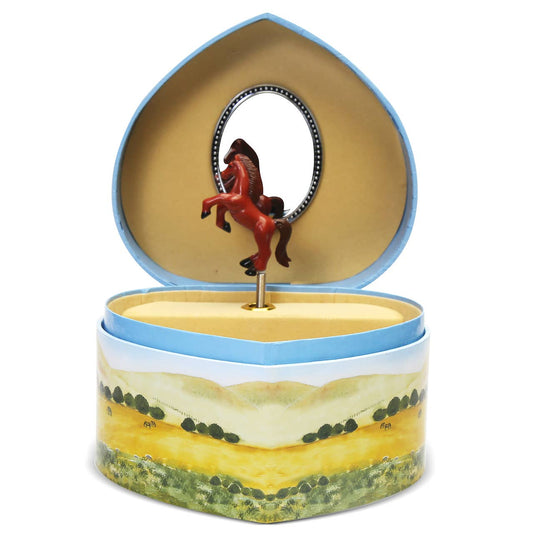 Love Of Horses Musical Jewelry Box
