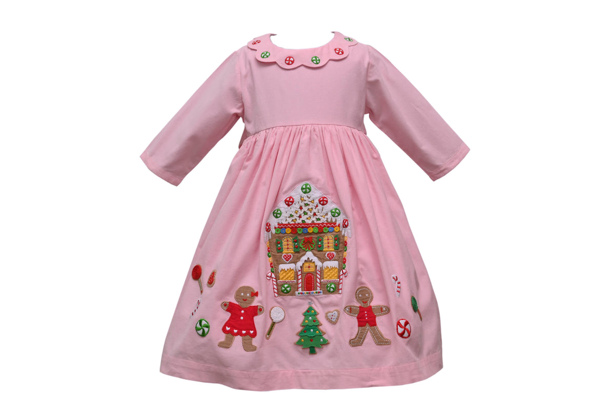 GINGERBREAD EMB DRESS
