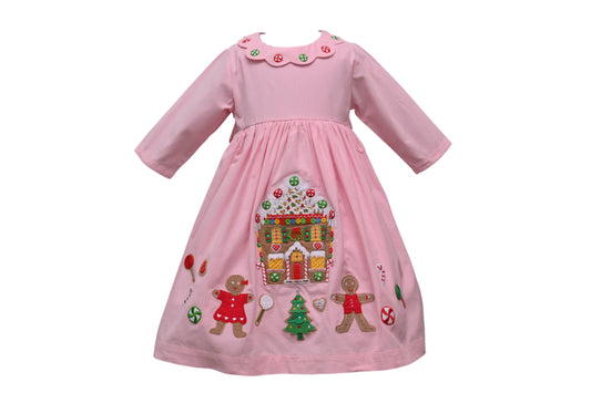 GINGERBREAD EMB DRESS